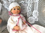 porcelain baby doll white gown